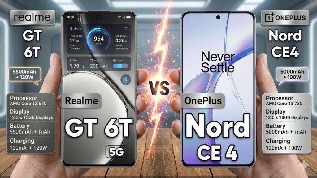 OnePlus Nord CE4 vs Realme GT 6T
