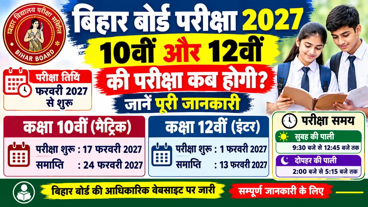 Bihar Board Exam Date 2027